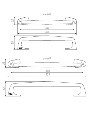 Unique furniture handle made in bronze| MILLA poignées