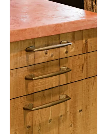 Unique furniture handle made in bronze