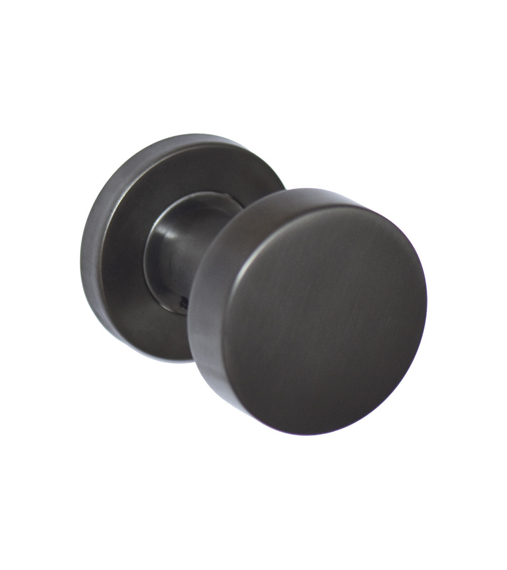 Cylinder knob Light Grey PVD EUROWALE