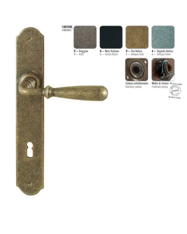 FON antique gold door handle