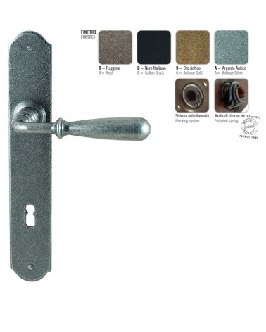 FON antique silver door handle