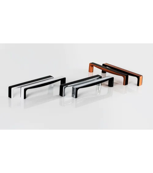 TWIX glossy black/glossy white furniture handle design handle