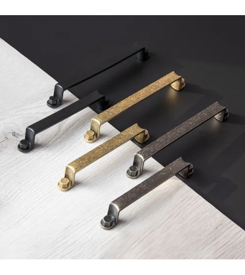 DUBLIN patinated brass furniture handle designer handle