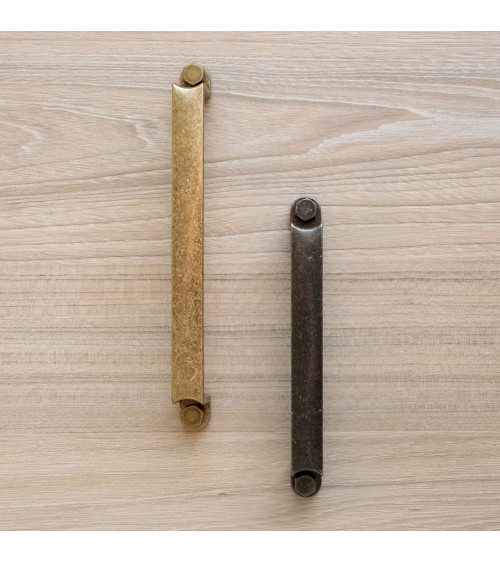 DUBLIN patinated brass furniture handle designer handle