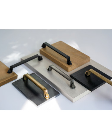 DUBLIN furniture handle design handle showcased on plates