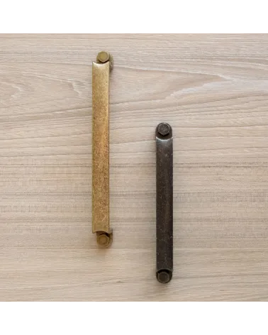 DUBLIN furniture handle design handle arranged vertically on light wood panel