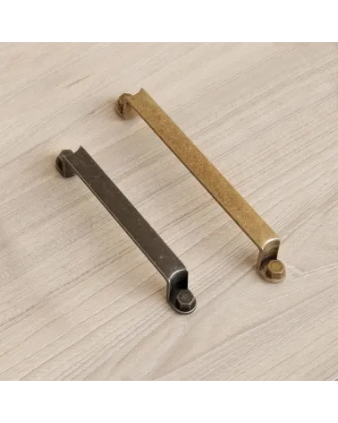 DUBLIN furniture handle design handle presented on light wood panel