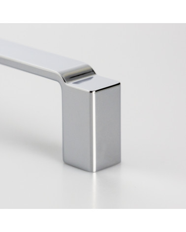 AMARO polished chrome furniture handle design handle close-up view