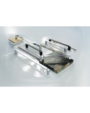 AMARO furniture handle design handle showcased on plates