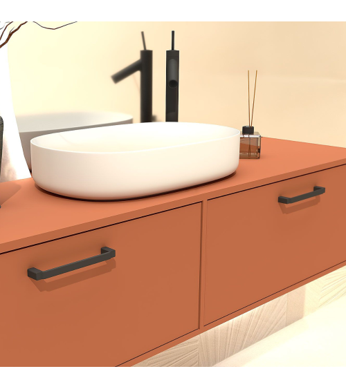 AMARO matt black furniture handle designer handle