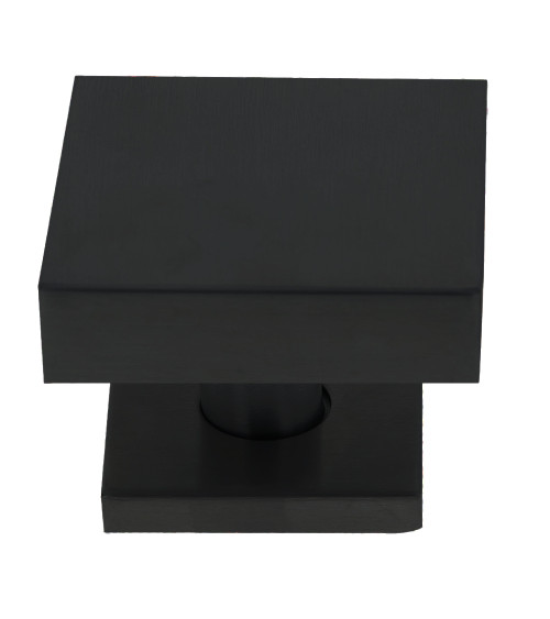 70x70mm Square Door Knob Stainless Steel Centre with 52mm Rose