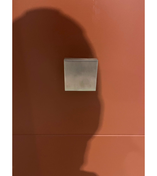 70x70mm Square Door Knob Stainless Steel Centre with 52mm Rose