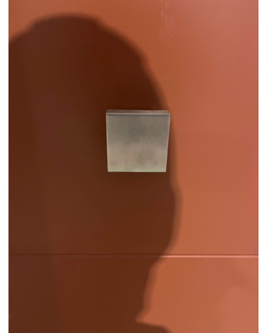 Square Door Knob 70x70mm Stainless Steel Centre with 52mm Rose