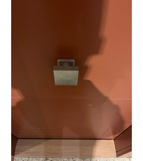 70x70mm Square Door Knob Stainless Steel Centre with 52mm Rose