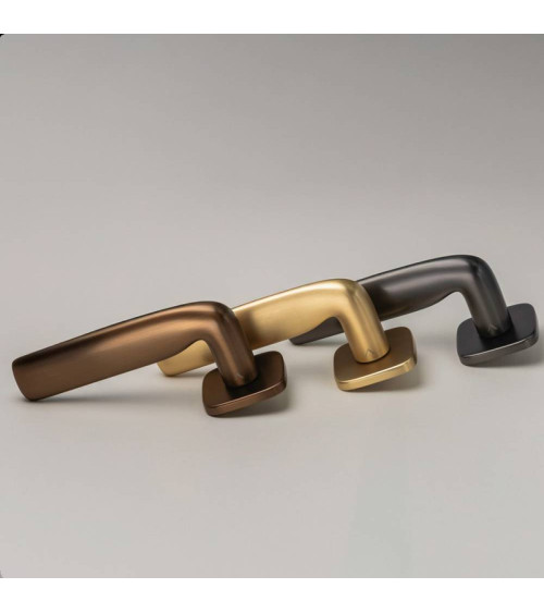 FLAT door handle polished gold finish design handle