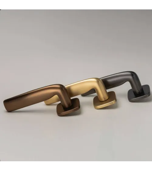 FLAT matte gold door handle design handle