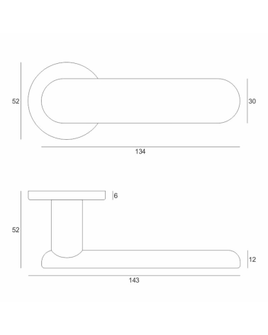 Maff black door handles