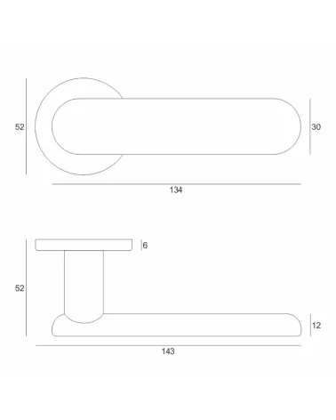 Maff copper colour door handles