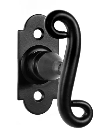 Retro matte black window espagnolette handle – Charlotte Collection