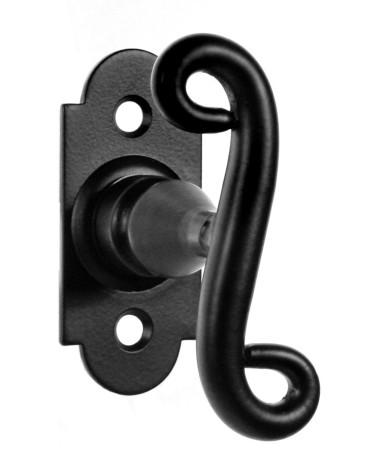 Retro matte black window espagnolette handle – Charlotte Collection