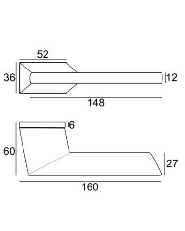 Hexa handle dimensions