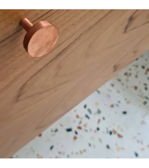 Brass NENA M furniture knob, design handle