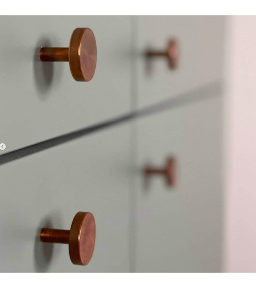 Brass NENA M furniture knob, design handle