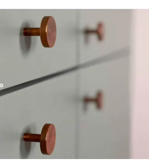 Brass NENA M furniture knob, design handle