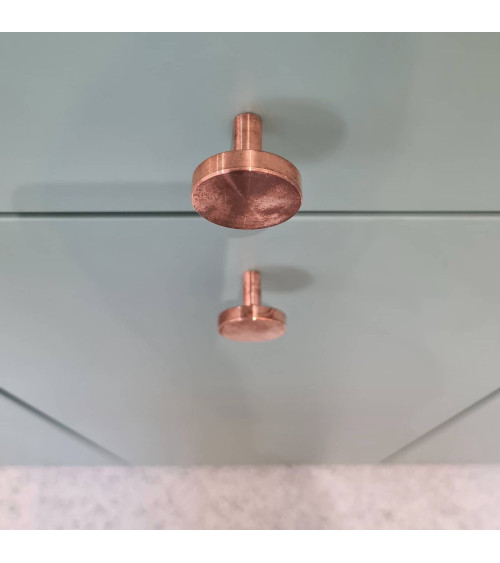 Brass NENA M furniture knob, design handle