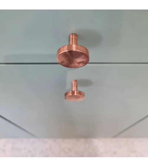 Brass NENA M furniture knob, design handle