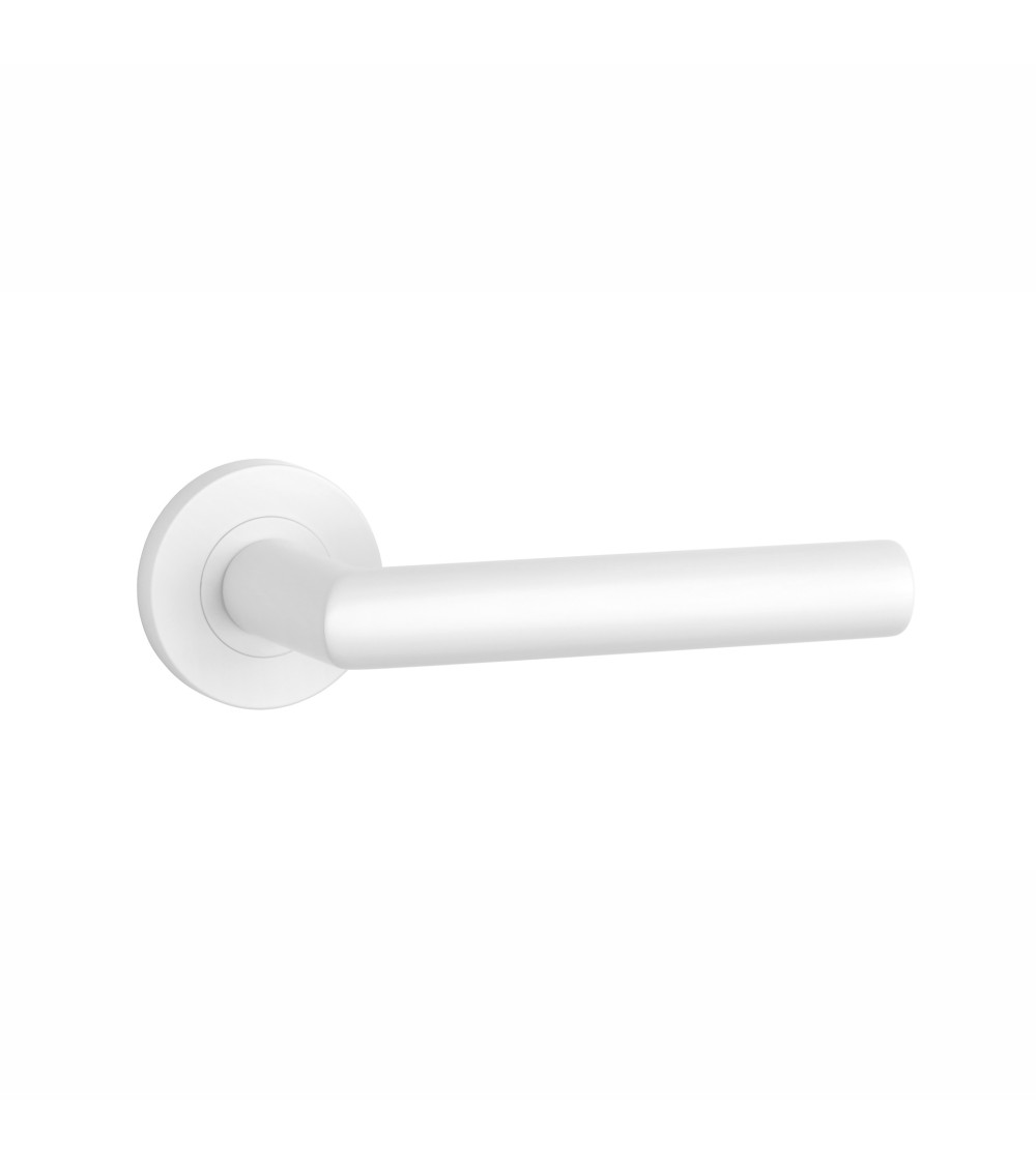White oval door handles