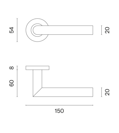 White oval door handles