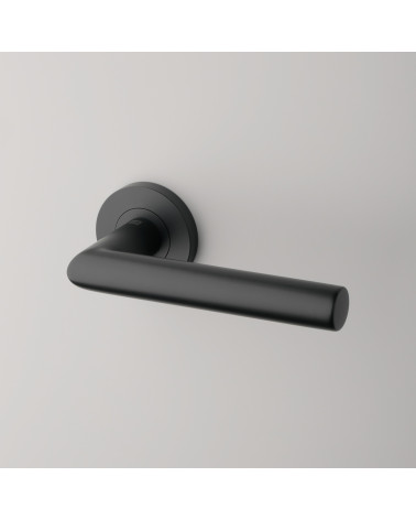Black oval handles on grey background