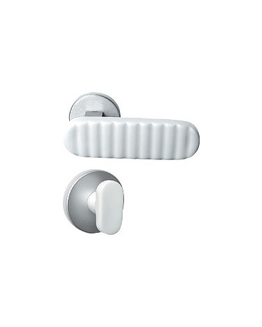 White porcelain door handles Merigous Delo Lido Cannelé