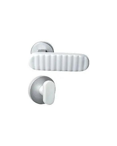 White porcelain door handles Merigous Delo Lido Cannelé