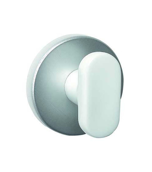 White porcelain door handle Merigous Delo Lido Cannelé - designer handle