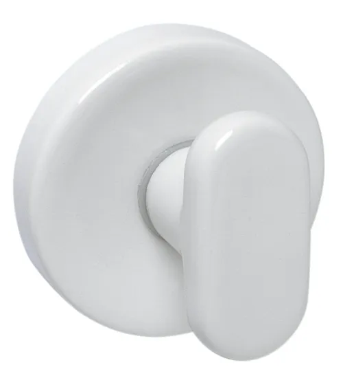 White porcelain door handle Merigous Delo Lido Cannelé - designer handle