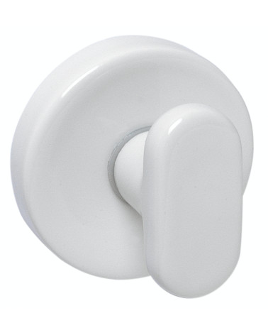 White porcelain door handles Merigous Delo Lido Fluted