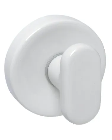 White porcelain door handles Merigous Delo Lido Fluted