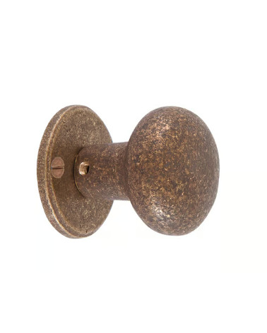 PAIR OF DOOR KNOBS PHR /50 OLD IRON - (VO) 45mm