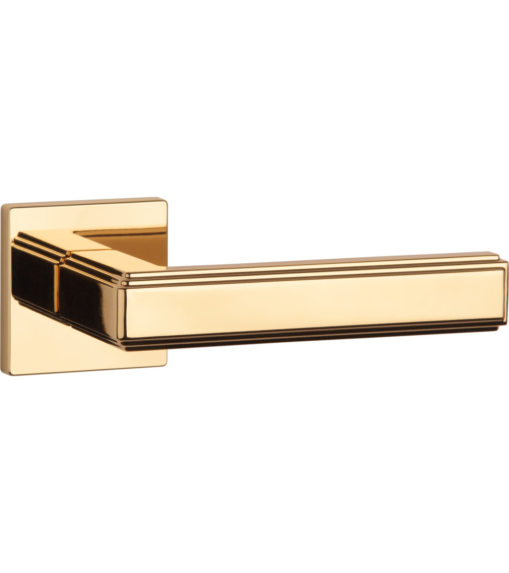 Polished gold RAFLESIA door handle designer handle