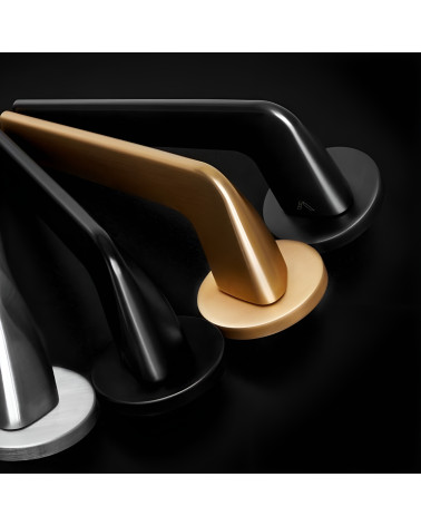 ANDREA door handle design handle aligned on dark background