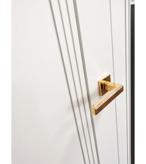 Polished gold RAFLESIA door handle designer handle