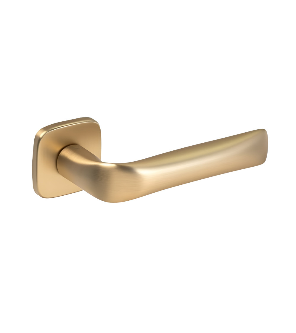 Satin brass FOLD design door handle