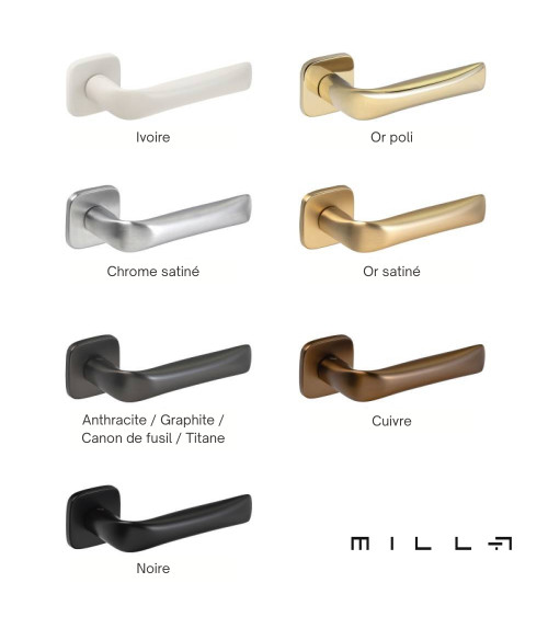 Satin brass FOLD design door handle