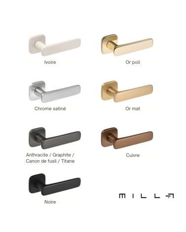 Zamak FLOW door handle design handle with 7 finishes