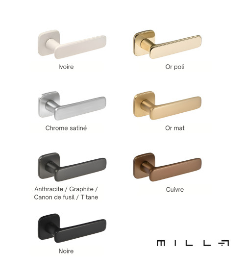 Satin gold FLOW door handle design handle