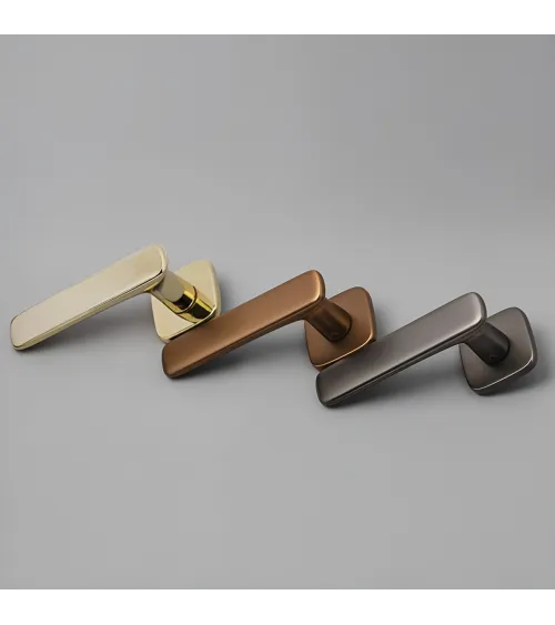Polished gold FLOW door handle design handle
