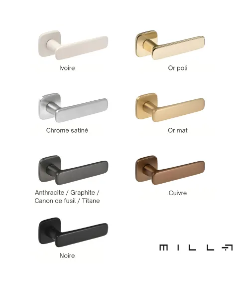Polished gold FLOW door handle design handle