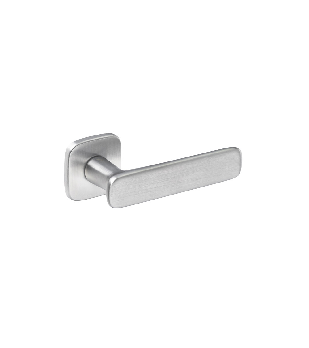 Satin chrome door handle FLOW design handle